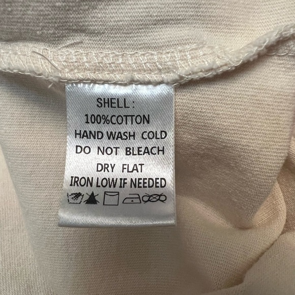 Fantastic Fawn The Rolling Stones Oversized T-Shirt Cream/Blue Sz S Unisex. - Picture 4 of 5